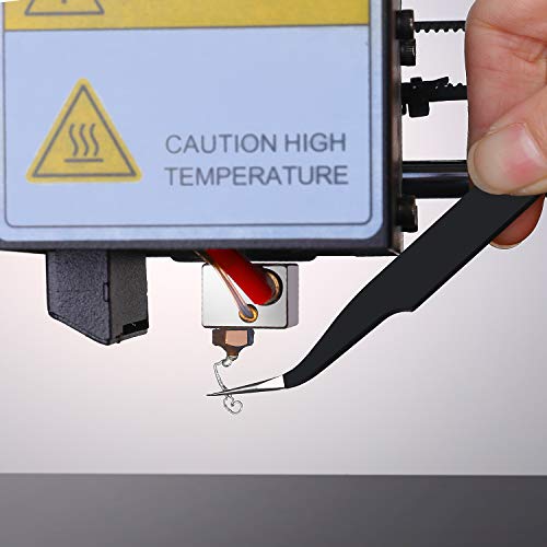 MAKEASY 3D Printer Nozzle Cleaninng Kit, 3D Printer Accessories Nozzle Cleaning Tool Kit - 0.4mm Needles Tweezers Filament Clog Cleaner Accessories - Thumbnail 2