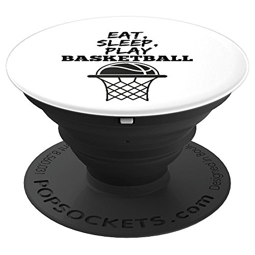 Eat Sleep Play Basketball Funny Grip Player Fan Gift - PopSockets Grip and Stand for Phones and Tablets
