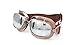 CRG Sports Vintage Aviator Pilot Style Motorcycle Goggles Cruiser Scooter Goggle for Men,Women,Adults,Youths