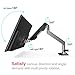 Bestand Monitor Arm, INI Premium Aluminum Gas Spring Monitor Desk Mount Holds 10
