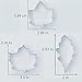 LILIAO Leaf Cookie Cutter Set - 7 Pieces - Maple Leaf, Rose Leaf, Ivy Leaf, Oak Leaf - Stainless Steel