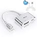 MEOU CBL102 HDMI Adapter Converter Compatible iPhone X 8 7 6 5 iPad iPod HDMI Adapter Converter,Meou Digital AV Adapter, 2018 Latest Plug Play 1080P Audio AV Connector (Charging Cable is Included), Silver, 6' primary
