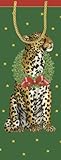 Entertaining with Caspari Wild Christmas Bottle Gift Bag, 1-Count
