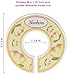 Kinokyo Baby Closet Size Dividers | First Year Infant Must Haves | Easily Organize Your Baby's Wardrobe | Set of 7 from Newborn to 24 Months | Fit 1.25 inch Standard Rod