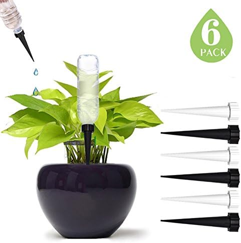 DCZTELG Plant Automatic Watering Devices For Vacation Plant Watering and Office Spikes Plant Self Watering System for Plant Growing (6-Pack)