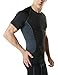 Tesla TM-MUB73-BKH_X-Large Men's Mesh-Side Panels Short Sleeve T-Shirt Cool Compression Baselayer MUB73
