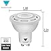 Triangle Bulbs LED 6-Watt Dimmable GU10 MR16 38° High Power 50W Equivalent, Daylight Light Bulbs, UL Listed, Energy Star Certified,