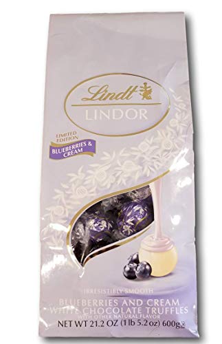 Lindt Lindor Blueberries & Cream White Chocolate Truffles (Limited Edition, 600g)