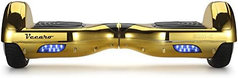 Vecaro GLIDE-X-MGL Bluetooth Hoverboard 6.5" - Electric Self Balancing Scooter - UL2272 Certified - Samsung Battery - Ride Control App for Android/IOS + Carrying Case - Metallic Gold