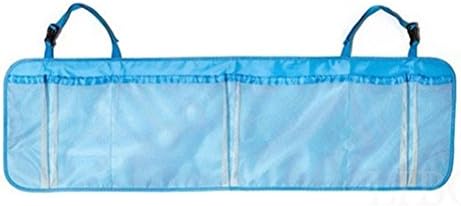 Blue Travel Interior Bag Hanger Multifunction Back Seat Folding Storage Seat Portable