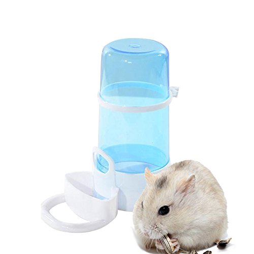 Yuccer Hamster Water Bottle, Automatic Pet Feeder and Food Container for Small Animals, Guinea Pig, Rabbit, Bird and Mini Hedgehog, 16.9 oz