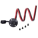 SAE Plug - iGreely Solar Weatherproof SAE Socket Sidewall Port, SAE Quick Cable Connect Solar Panel Mount for Motorcycle Generator Battery Charger and More 10AWG 2ft/60cm