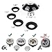 Yofidra Bathtub Stopper Drain Hair Catcher 2-in-1,Prevent Hair Clogs, Black,1PCS