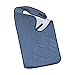 DMI Terry Cloth Adult Bib for Eating, Bibs for Men & Women, Adult Bibs for Eldery, Mealtime Clothing Protector, Washable, Blue