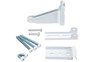Door Closer Bracket Replacement Kit, Heavy Duty Metal Jamb and Door Bracket Set for Storm Damaged Door Repair, Includes Hardw
