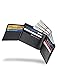 Kinzd® Mens Extra Capacity Genuine Leather RFID Blocking Wallet Bifold Trifold Hybrid