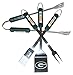 Siskiyou NFL Green Bay Packers Four Piece Stainless Steel BBQ Set BBQ Grill Set 6 x 15in