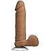 Doc Johnson The Realistic Cock with Removable Suction Cup - ULTRASKYN - 8 Inch - F-Machine and Harness Compatible Dildo - Caramel
