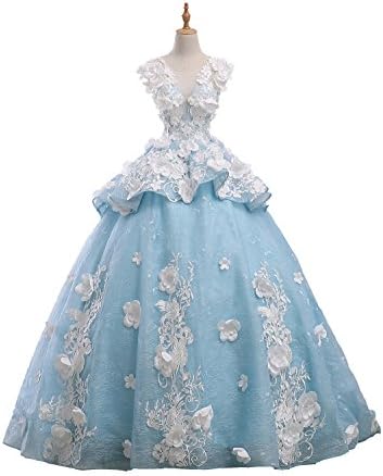 JoJoBridal Women's A Line Floral Print Long Evening Prom Dresses Backless Ball Gowns M088