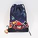 Red Rovio Angry Birds Space Licensed String Sling Tote Bag Backpack