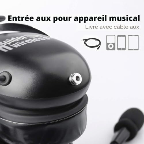 PNR Aviation Pilot Headphones with Comfortable Ear Pads Passive Noise Reduction with Carrying Case