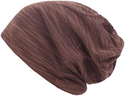 Beanie Hat Chemo Cap Baggy Soft Cotton Slouchy Stretch Chemo Hats for Man Hip-hop Cap (C)