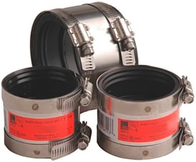 Mission Rubber 3000215 CP 215 Band-Seal Specialty Coupling, 2-Inch Plastic/Steel/Cast-Iron to 1-Inch Plastic/Steel by Mission Rubber