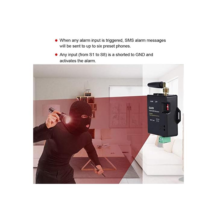 GSM Drahtloses Alarmsystem, Mini Alarm Box Antenne GA09 ...