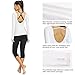 BALEAF Women's Long Sleeve Open Back Workout Yoga Top Shirts White Size M