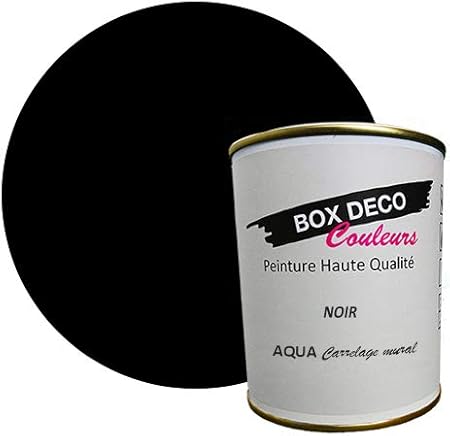 Peinture Polyurethane Aspect Velours Aqua Carrelage Mural Carrelage Mural Et Faience 44 Couleurs 750 Ml 7 5 M Noir Amazon Fr Bricolage