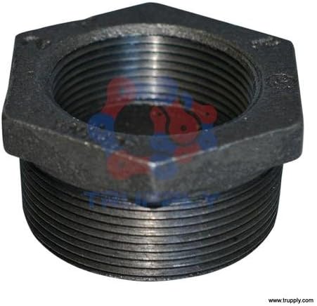 Threaded Fitting | Hex Bushing | Malleable Iron | Black | NOM: 4" X 2"