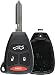 KeylessOption Just the Case Keyless Entry Remote Control Car Key Fob Shell Replacement for KOBDT04A