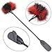 Vivilover Sex Toys BDSM Leather Whip Riding Crop with Feather Tickler Bondageromance Restraint Sets for Couple