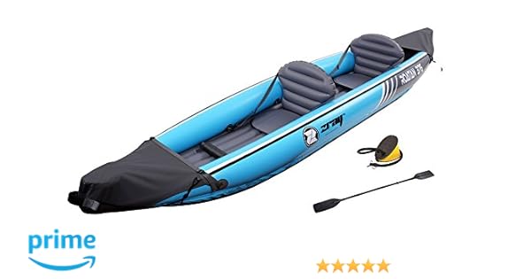 Amazon.com : Z-Ray Roatan 2-Person Inflatable Kayak Set : Sports & Outdoors