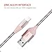 Yoobao 3ft Phone Charger Cable USB Charging Cable Cord Nylon Braided Compatible with Phone X/8/8 Plus/7/7 Plus/6/6s Plus/5/5S, iPad mini 4 3 2/Pro/Air - Pink