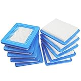 HUZTL 10Pack OEM Air Filter Replacement for Briggs & Stratton 491588 491588S 4915885 399959 John Deere PT15853 Oregon 30-710 Stens 102-549