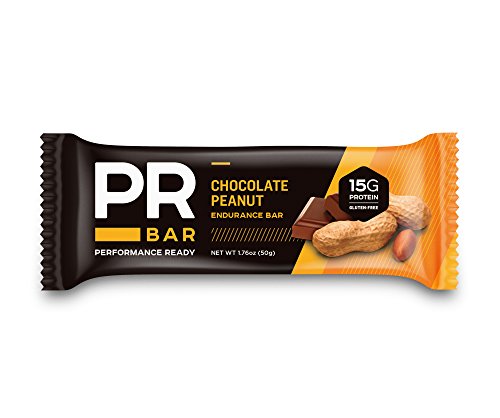 PR Bar | Chocolate Peanut 15g Protein Bar | Energy Sustaining & Hunger Curbing | Whole Nutrition | On-the-Go Soy and Whey Protein Snack | Gluten-Free | 12 Pack