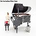 Odoria 1/12 Miniature Grand Piano Dollhouse Musical Instruments Accessories