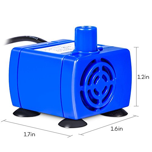 Submersible Water Pump for Pet Fountain with 5.9ft Power Cable, Replacement Pump for YOUTHINK Pet Fountain
