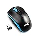 UHURU WM-03 Wireless Mouse 2.4GHz Optical Portable Mouse for Laptop, Notebook, PC, Computer(Blue Wheel)