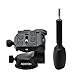 NOSTON Professional Camera Tripod Ballhead 360°single Handle Hydraulic Damping Three-dimensional Ball Head with Quick Release Plate for Tripod Monopod Cameras,Brackets,Light Stands,Max Load to 12kg
