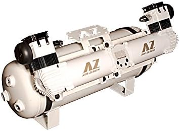 Dual OB2-WHITE Onboard Air Compressor DELUXE Kit (5-gallon tank)