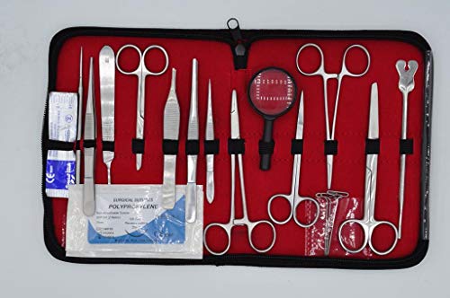Annan Medical 24 Piece Dissection Kit and Suture Kit Combo | Premium Equipment for Dissecting and Suturing Practice | Medical, Anatomy, Veterinary and Biology Studies - Thumbnail 2