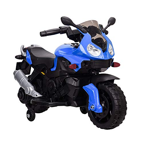 Tamco Sports Motorcycle Ride On Toy with Training Wheel, Electric Power Tricycle with Foot Pedal Starter, Music & Honk & Motorcycle Roar Sound, Super Easy Driving for Kids 2-4 Years Old, Max Load 45LB - Thumbnail 3