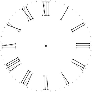 Amazon.com: Thin Roman Numeral Clock Stencil (12 - 40 Inch 