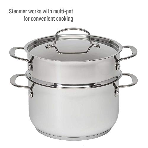 Goodful 12Piece Classic Stainless Steel Cookware Set with TriPly Base