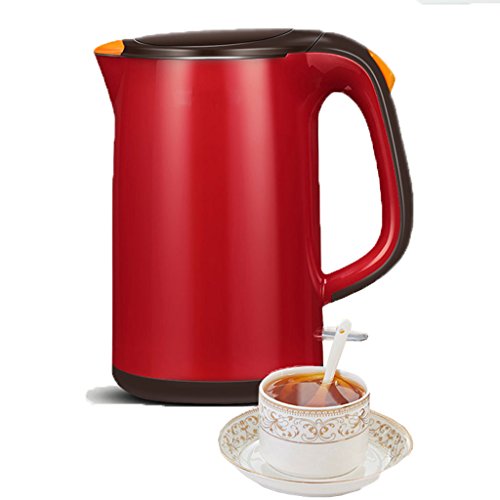 GUO XINFEN Household Electric Kettle 304 Red Stainless Steel Large Capacity Dormitory 1.7L Insulation Automatic Power Off Water Fast