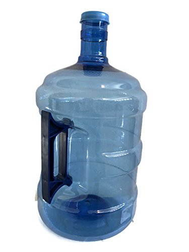 AquaNation - 3 Gallon BPA FREE FDA Approved Food Grade PET Plastic Reusable Water Bottle Container Jug Canteen Container with Easy Grip Handle (Made in USA)