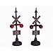 Lemax Set of 2 Railway Stop Lights