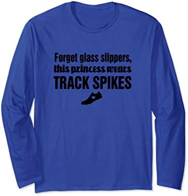 Unisex Track and Field Runner Princess Shirt Medium Royal Blue